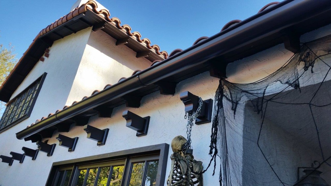 Spanish And Beach Style A Plus Gutter Systems Of Los Angeles And Orange County Seamless Rain Gutters Metal Siding Fascia Wraps Exterior Sheet Metal Call 323 405 4555 Free Estimates